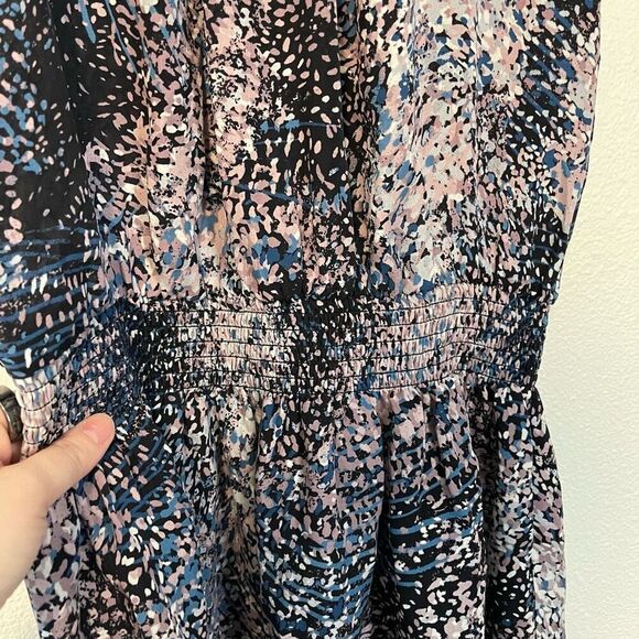 Ramy Brook Printed Paris Silk Mini Dress Size Large - Picture 3 of 8